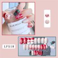 thumbnail image 3 of Christmas Decoration Fofosbeauty False Nails, Coffin Press on Nails Tips Design, Santa Claus, 3 of 9