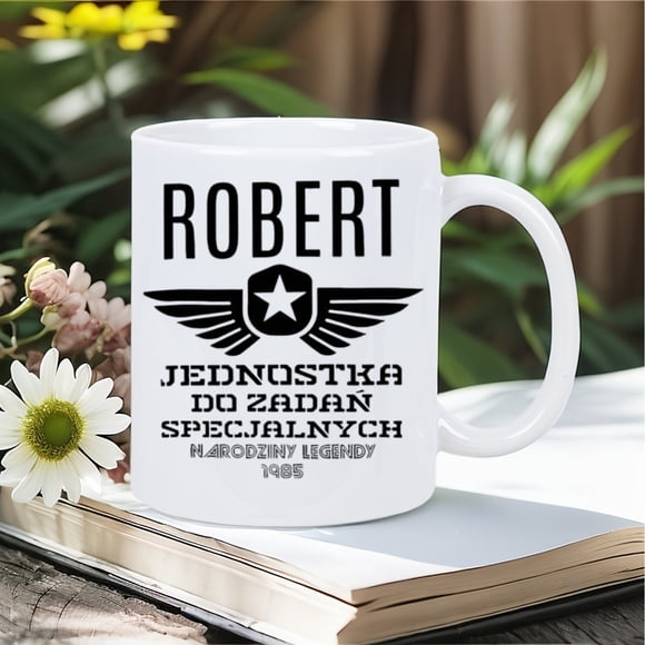 Bold Wings and Starry Legacy A Stylish Mug for the Modern Hero Ceramic- Printed Novelty Mug Dishwasher Safe Useor as a Gift for Others