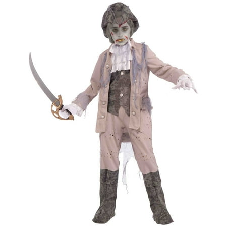 Childs  Undead Zombie Pirate Captain Costume Large 12-14