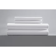 Paquet de 12 draps-housses - Blanc, 200 TC, mélange poly-coton, qualité hôtelière, durable, confort et style haut de gamme - par Pacific Linens (Twin)