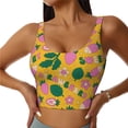 thumbnail image 2 of Lsque Strawberry Printed Women'S Sports Bra, Compression, Moisture Wicking, High-Impact Sports Bra For Women,Supportive sports bra-X-Large, 2 of 9