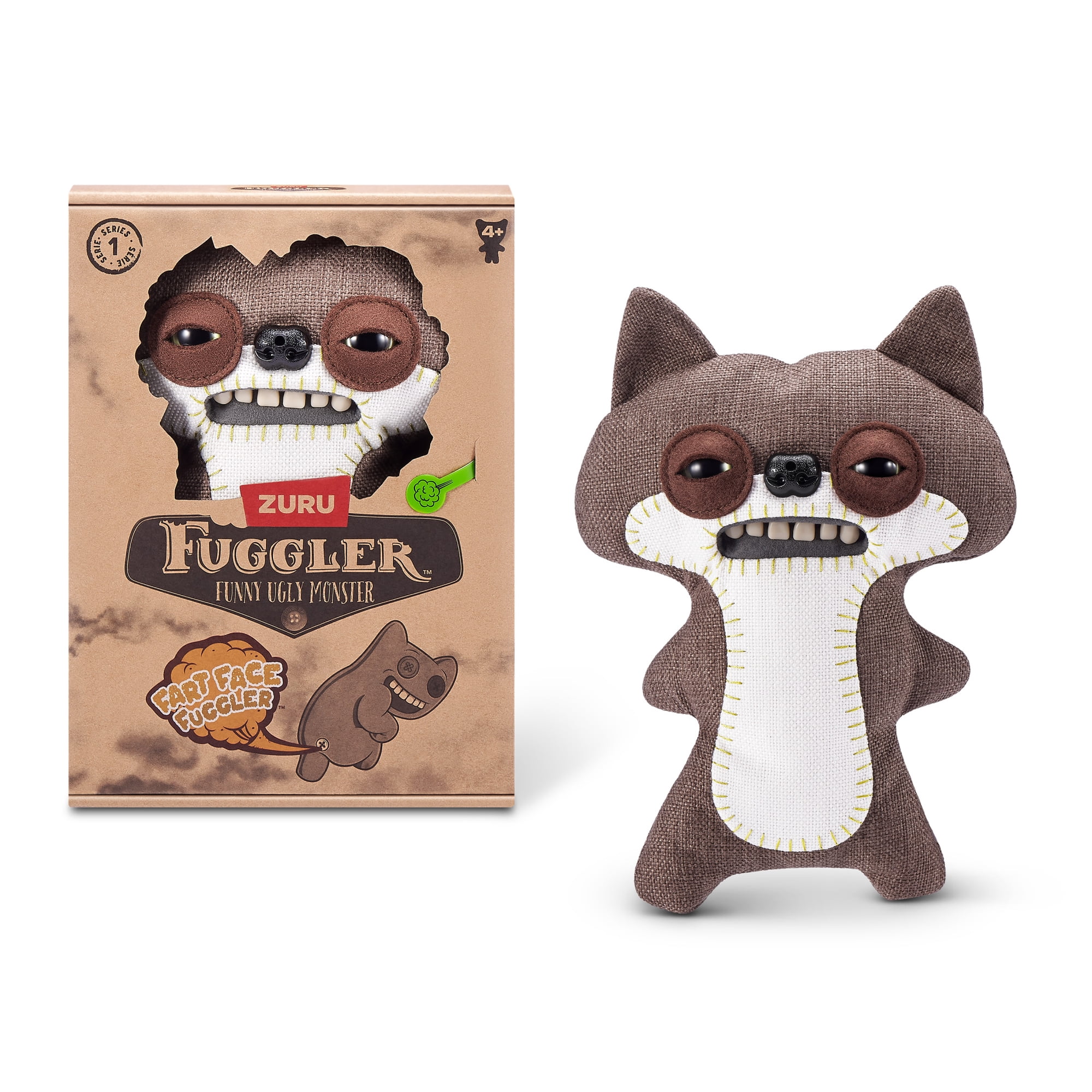 Fuggler Fart Face 9 inch (Suspicious Fox) Soft Plush, Funny Ugly Monster Stuffed Animal Toy by ZURU