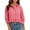 Red, variant on Womens Gingham Shirts Half Sleeve Button Down Ruffle Hem Tops Dressy Casual Loose Fit Collared Plaid Shirts