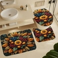 thumbnail image 6 of Bathroom Rugs Sets 4 Piece with Shower Curtain sets, Autumn Leaves Pattern Printed on Bathroom Decor Sets with Shower Curtains and Rugs, Perfect for Bathroom Hotel Dorm Spa Home, 72 x 72 inches, 6 of 8