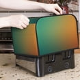 thumbnail image 7 of Daiia Orange To Teal Gradient Pattern 4 slice Toaster Cover, Toaster Appliance Dust-proof Cover For Kitchen Small Appliance Dust Cover and Fingerprint Protection, 7 of 7