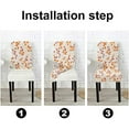 thumbnail image 5 of muroi Fall Chair Covers Set of 6 Stretch Parsons Chair Slipcovers Universal Removable Washable Chair Seat Covers Protector for Dining Room Kitchen Hoteland Party, 5 of 6