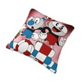 thumbnail image 3 of The Cuphead Show Throw Pillow Cover Decoration Pillow Case Cushion Home Decor for Home Sofa Couch 16"x16", 3 of 7
