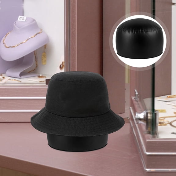 SEWCHICS Lightweight Foldable Inflatable Hat Former for Baseball Caps Black PVC
