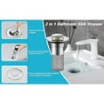 thumbnail image 6 of 2/3/4 Pcs Kitchen Sink Stopper Strainer, Anti-Clogging Stainless Steel Sink Plug, Perforated Drain Filter Sieve or Keep Water, 6 of 9