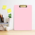thumbnail image 6 of Plastic Clipboard Acrylic Hanging Clip Board with Gold Low Profile Office School Supplies 12.5x9 Soft Pink, 6 of 9