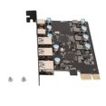 thumbnail image 1 of Tarjeta Adaptadora PCI Express Bling Bling USB3.1 5 Gbps 5 Puertos Adaptador de Red PCIe, 1 of 12