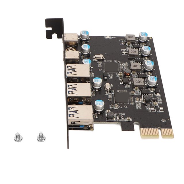 Tarjeta Adaptadora PCI Express Bling Bling USB3.1 5 Gbps 5 Puertos Adaptador de Red PCIe