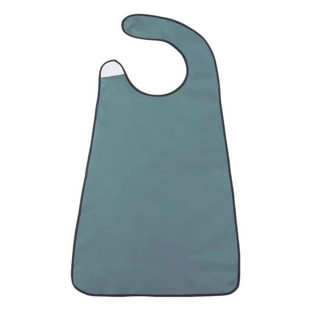 Aodebiao Bavoir Réutilisable pour Adulte avec Fermeture à Crochets et Boucles Réglables, Grande Couverture, Blouse Imperméable pour Repas, Protecteur de Vêtements en Tissu Lavable pour Soins et Usage Domestique