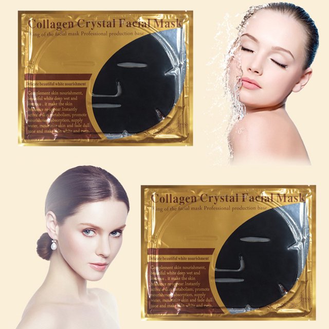 Mascarilla de colágeno Cuidado de la belleza hidratante para aclarar la piel (carbón de bambú) Ehuebsd cuidado belleza