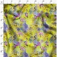 thumbnail image 3 of Soimoi Yellow Rayon Crepe Fabric Leopard Animal Skin Print Fabric by the Yard 46 Inch Wide, 3 of 6
