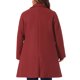 thumbnail image 3 of Abrigo de mujer de talla grande Agnes Orinda con solapa muesca, de un solo botón, abrigo largo de invierno con bolsillos 1X rojo oscuro, 3 of 6