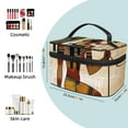 thumbnail image 2 of ERJLKXP Vintage Ethnic Tribe Makeup Bags Travel Cosmetic Bag Case, Large Capacity Organizer and Storage, Portable Pouch Toiletry bag for Women & Girls, 2 of 7
