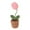 Pink Tulips, variant on Siruishop Hand Knitted Flower Mini Potted Handmade Kintting Flower for Valentine's Day Pink Tulips