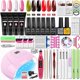 thumbnail image 1 of Juego de esmaltes de uñas acrílicos, herramientas de manicura con lámpara UV, taladro eléctrico para extensiones de uñas, 1 of 4