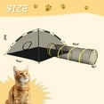 thumbnail image 4 of Zimtown 36'' Outdoor/Indoor Cat Playpen with Surround Tunnel,  Orange Portable Cat Enclosure with Carry Bag, 4 of 9