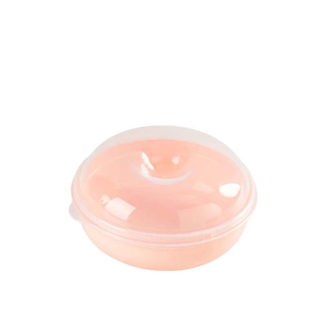 Portable Breakfast Bread Preservation Box, Round Microwave Food Storage Box with Arc-Shaped Design, Food Freshness Locking Lid for Fruit, Shellfish & Bread, Ideal for Kitchen & Travel Use