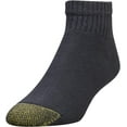 thumbnail image 3 of Gold Toe Adult Men's 656P Cushioned Cotton Quarter Socks, 6 Pack (Black/White Assorted O/S), 3 of 6