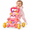 Pink, variant on 2-in-1 Bear Baby Walker & Activity Table with Lights & Sounds, Pink, 0M+