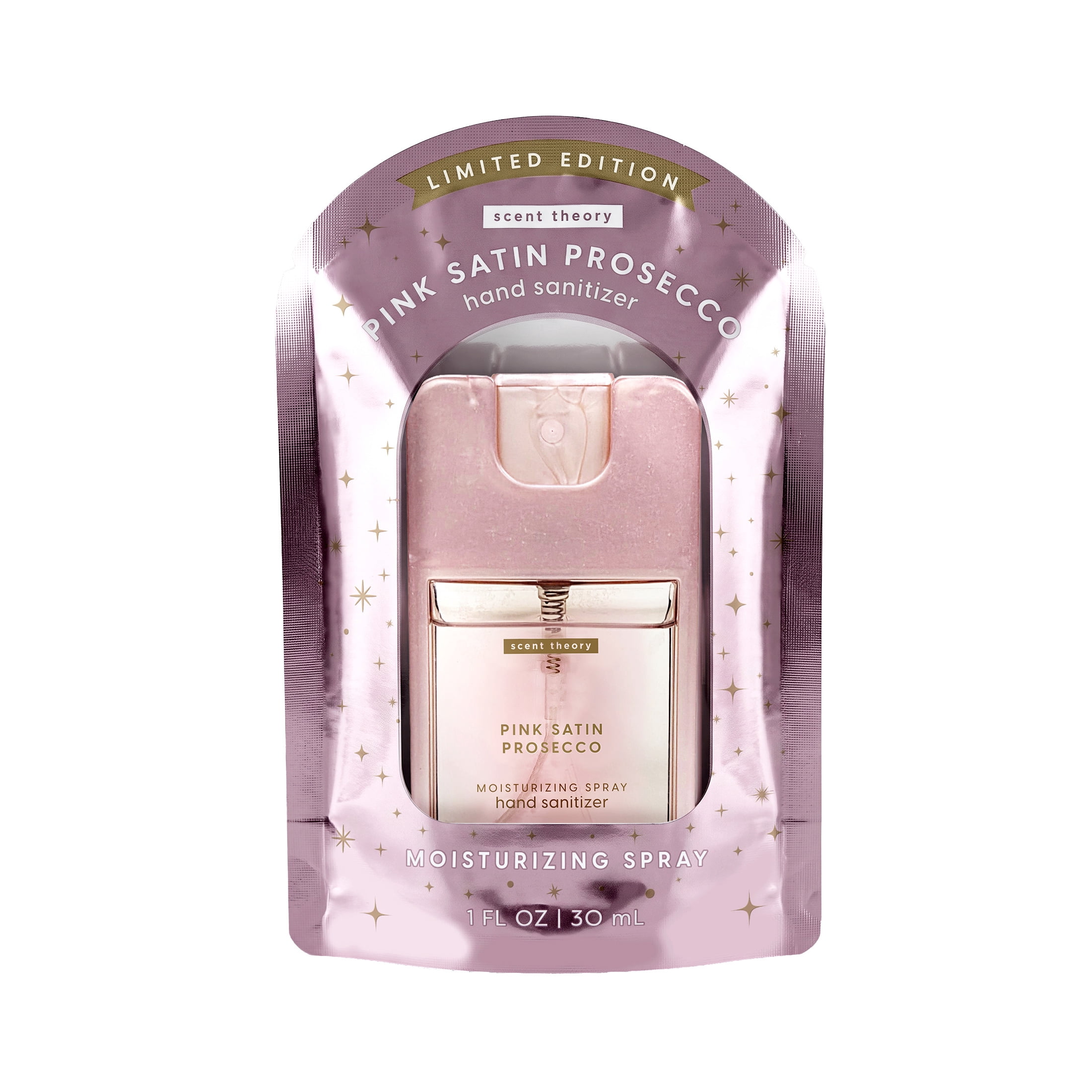 Scent Theory Hand Sanitizer Spray, Pink Satin Prosecco, 1 fl oz