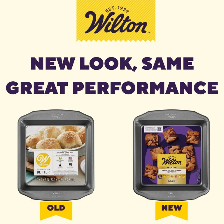 Wilton Non-Stick Steel Square Baking Pan 9x9 Inch for Brownies