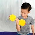 thumbnail image 2 of 1 par de mancuernas ajustables con sensor de movimiento para entrenamiento físico, divertidas, para niños pequeños, equipo de ejercicio, juguete para gimnasio en casa, 2 of 8