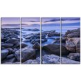 thumbnail image 2 of Bord de Mer Bleu Rocheux le Matin - Œuvre d'Art Moderne sur Toile, 2 of 3