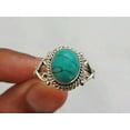 thumbnail image 3 of K-KED Vintage 925 Silver Turquoise Ring Women Wedding Part Delicate Jewelry Ring Gift Size 6-10-Turquoise #3-6, 3 of 8