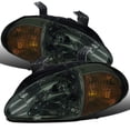 thumbnail image 1 of For 93-97 Honda Del Sol TD 1pc Amber Crystal Headlights (Smoke) TD-HD-ON-HDEL93-1P-AM-SM, 1 of 3