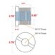 thumbnail image 5 of 6 uds 5/8 pulgadas macho a 3/8 pulgadas hembra convertidor de micrófono adaptador de tornillo roscado con moleteados para Microph, 5 of 5