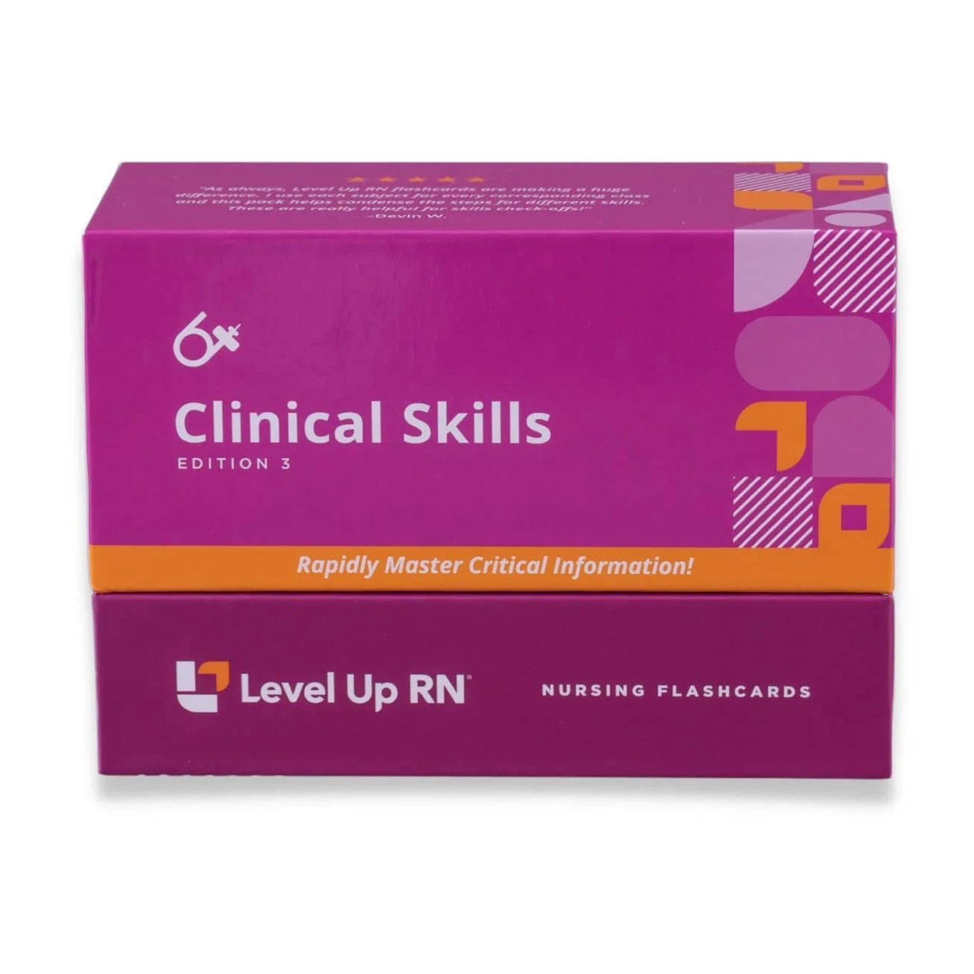 Level UP RN Clinical Skills LPN RN Review Flashcards-Essential for Nursing School (94 cards)