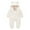 White, variant on Esaierr Newborn Baby Fleece Jumpsuit Ears Hooded Snowsuit for 6 Months-3 Years Boys Girls Cute Romper Infant Autumn Winter Jacket Outwear