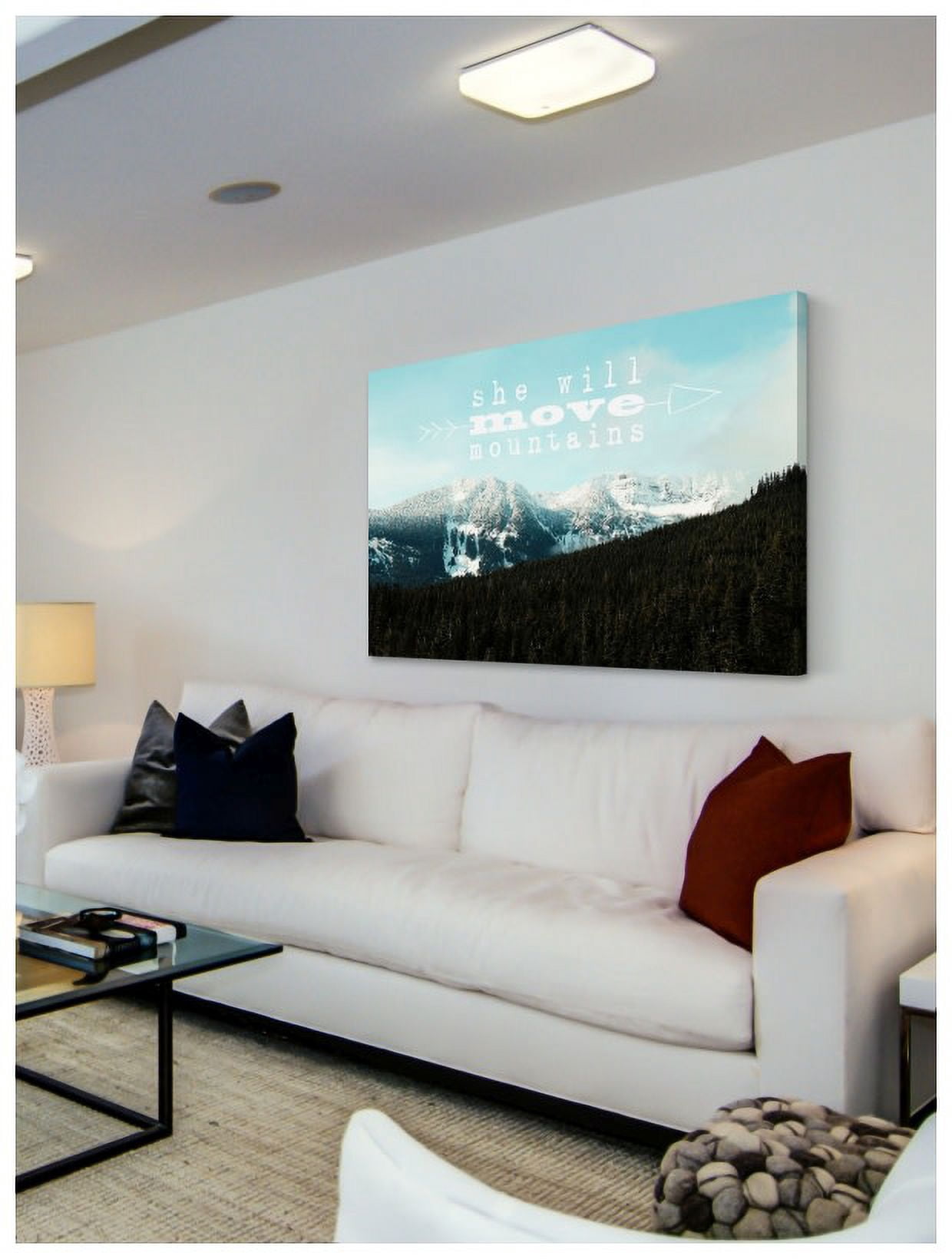 Marmont Hill "She Will Move Mountains" Sylvia Cook Painting Print on Canvas