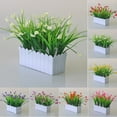 thumbnail image 4 of Artificial Plants With Pots Fake Flowers For Home Garden Decor Outdoor, 4 of 4