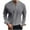 Gray, variant on Kaemgyyd Men Long Sleeve T-Shirt Casual Loose Solid Color V Neck Tee Plus Size Classic Work Tops Spring Clothes