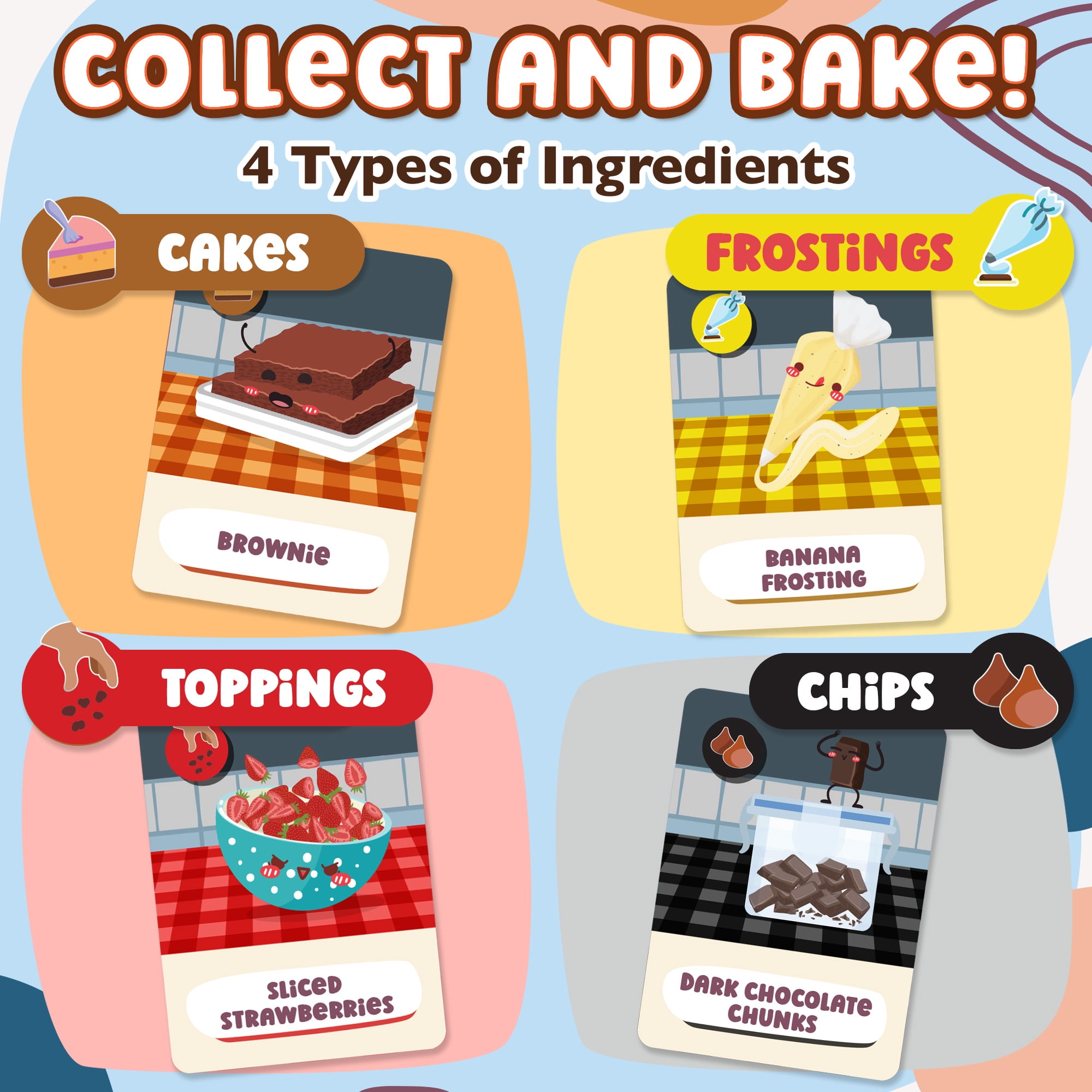 ThinkPsych Secret Recipes Card Game – Go Fish Style Card Game for Ages 8+ – 2 to 5 Players
