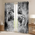 thumbnail image 2 of Homewish Abstract Gradient Gamer Blackout Curtains Set of 2 (52x84 Each) For Teens Female Adults,Video Game Window Curtains,Retro Vintage Curtains and Drapes,Super Cozy Room Decor, 2 of 6