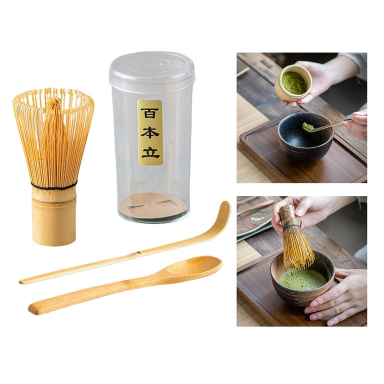 Matcha Whisk With Scoop And Spoon Whisk For Matcha Tea Whisk Matcha Tea Set  Included Whisk (chasen) Scoop (chashaku) Spoon Traditional Handmade Starter  Kit - Temu