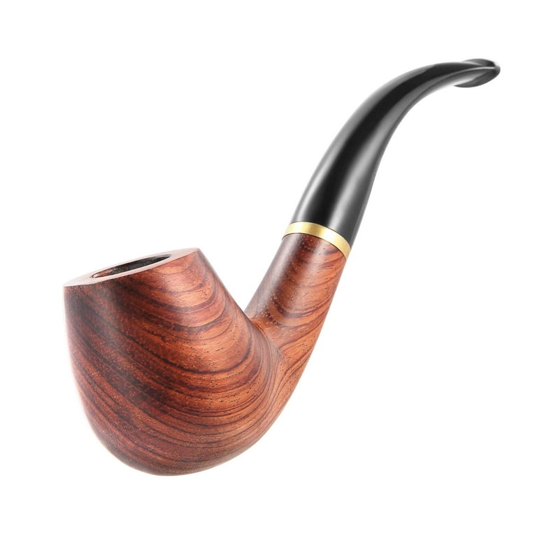 Joyoldelf Rosewood Smoking Pipes with Foldable Pipe Stand, 3-in-1 Scrapers,Tobacco  Pipe Sets,Great for Father's Day Gift 