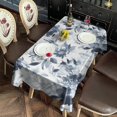 thumbnail image 3 of Pioneer Flower Floral Print Pattern Rectangle Tablecloth 60"x102",Waterproof Polyester Rectangle Table Cloth, Wipeable Spillproof Polyester Tablecloth for Dining, Camping, Indoor and Outdoor, 3 of 6