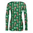 thumbnail image 5 of Christmas Going Out Tops for Women Long Sleeve Ribbed Fitted Slim Novelty Xmas Christmas Graphic Tee Blouses Spring Fall Trendy Holiday Crew Neck Thermal Undershirts, 5 of 6