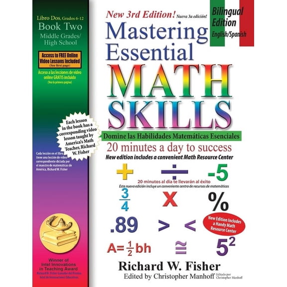 Mastering Essential Math Skills Book 2, Bilingual Edition - English/Spanish, (Paperback)