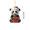 thumbnail image 2 of 2D Christmas Panda Pendant Decoration Christmas Tree Double Printed Acrylic Pendant Decoration Interesting Decoration For Christmas A Christmas Decorations Decorations Living Room Christmas Door, 2 of 3