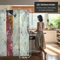 thumbnail image 5 of Oriental Furniture 6 ft. Tall November Light Canvas Room Divider - 3 Panel, 5 of 6