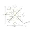thumbnail image 2 of White And Gold Metal Snowflake Wall Decor Large, 2 of 4