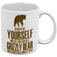 thumbnail image 1 of Always Be Yourself Bear White All Over Coffee Mug, 1 of 2
